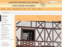 Tablet Screenshot of gasthof-alte-muehle.de